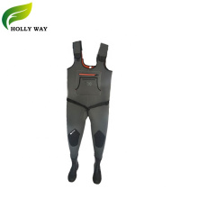 Men's Camo neoprene Chest Wader with rubber boots